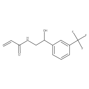 N-[2-Hydroxy-2-[3-(trifluoromethyl)phenyl]ethyl]prop-2-enamide结构式