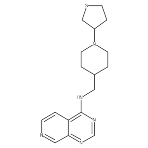 N-[[1-(Thiolan-3-yl)piperidin-4-yl]methyl]pyrido[3,4-d]pyrimidin-4-amine Structure