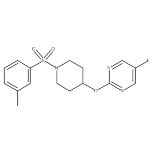 5-Fluoro-2-{[1-(3-methylbenzenesulfonyl)piperidin-4-yl]oxy}pyrimidine结构式