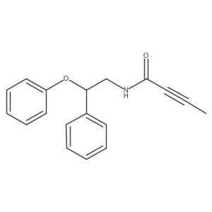 N-(2-Phenoxy-2-phenylethyl)but-2-ynamide Structure