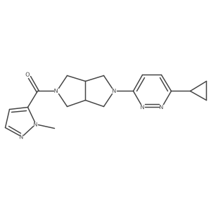 3-cyclopropyl-6-[5-(1-methyl-1H-pyrazole-5-carbonyl)-octahydropyrrolo[3,4-c]pyrrol-2-yl]pyridazine Structure