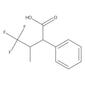 4,4,4-Trifluoro-3-methyl-2-phenylbutanoic acid Structure