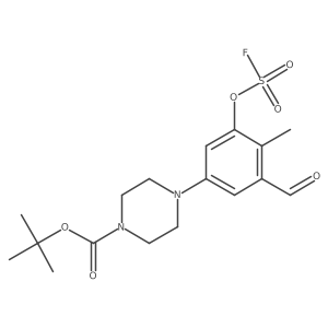 Tert-butyl 4-{3-[(fluorosulfonyl)oxy]-5-formyl-4-methylphenyl}piperazine-1-carboxylate Structure