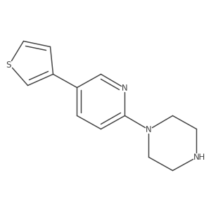 1-[5-(Thiophen-3-yl)pyridin-2-yl]piperazine Structure