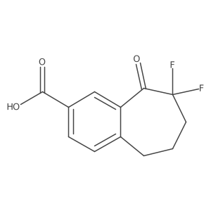 6,6-Difluoro-5-oxo-8,9-dihydro-7H-benzo[7]annulene-3-carboxylic acid Structure