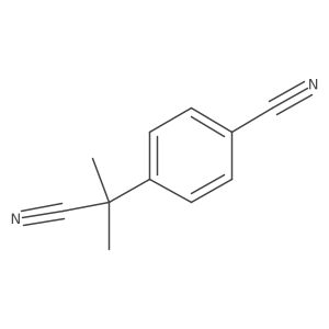 4-(1-Cyano-1-methylethyl)benzonitrile Structure