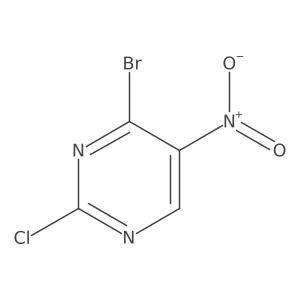 4-Bromo-2-chloro-5-nitropyrimidine Structure