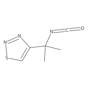 4-(2-Isocyanatopropan-2-yl)-1,2,3-thiadiazole结构式