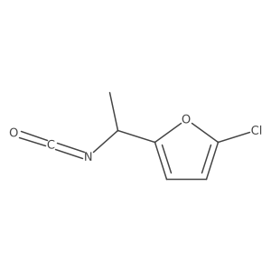 2-Chloro-5-(1-isocyanatoethyl)furan结构式