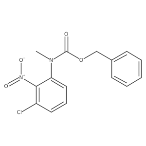 benzyl N-(3-chloro-2-nitrophenyl)-N-methylcarbamate结构式