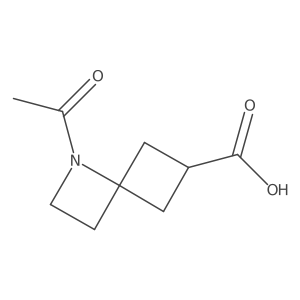 1-Acetyl-1-azaspiro[3.3]heptane-6-carboxylic acid Structure