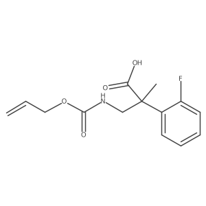 2-(2-Fluorophenyl)-2-methyl-3-{[(prop-2-en-1-yloxy)carbonyl]amino}propanoic acid结构式