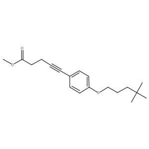 Methyl 5-[4-[(4,4-dimethylpentyl)oxy]phenyl]-4-pentynoate Structure