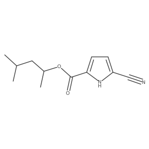 4-methylpentan-2-yl 5-cyano-1H-pyrrole-2-carboxylate Structure