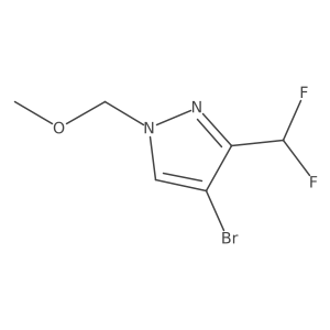 4-Bromo-3-(difluoromethyl)-1-(methoxymethyl)-1H-pyrazole结构式