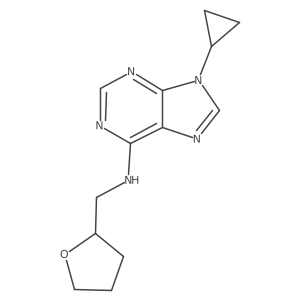 9-cyclopropyl-N-[(oxolan-2-yl)methyl]-9H-purin-6-amine结构式