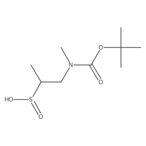 1-{[(Tert-butoxy)carbonyl](methyl)amino}propane-2-sulfinic acid Structure