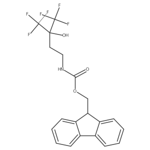 (9H-fluoren-9-yl)methyl N-[4,4,4-trifluoro-3-hydroxy-3-(trifluoromethyl)butyl]carbamate结构式