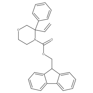 (9H-fluoren-9-yl)methyl 3-ethenyl-3-phenylmorpholine-4-carboxylate Structure