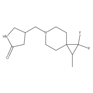 4-({1,1-Difluoro-2-methyl-6-azaspiro[2.5]octan-6-yl}methyl)pyrrolidin-2-one Structure
