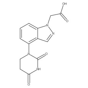 2-[4-(2,4-dioxo-1,3-diazinan-1-yl)-1H-indazol-1-yl]acetic acid Structure