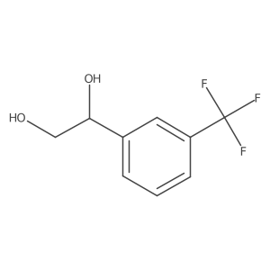1-[3-(Trifluoromethyl)phenyl]-1,2-ethanediol结构式
