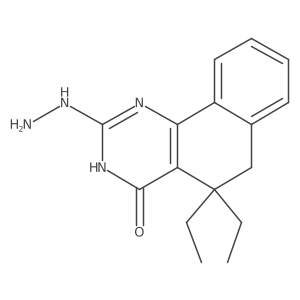 5,5-Diethyl-2-hydrazinyl-1,6-dihydrobenzo[h]quinazolin-4-one Structure