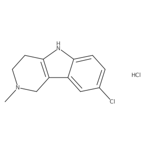 8-Chloro-2-methyl-2,3,4,5-tetrahydro-1h-pyrido[4,3-b]indole hydrochloride Structure