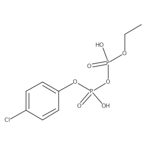Diphosphoric acid, P-(4-chlorophenyl) Pa(2)-ethyl ester结构式