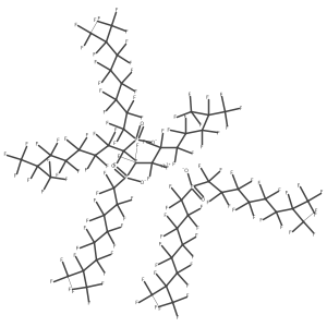 P,P-Bis(perfluoro-7-methyloctyl) phosphinic acid ytterbium(3+) salt (3:1)结构式