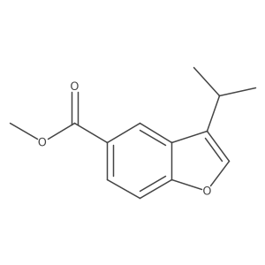 Methyl 3-isopropyl-1-benzofuran-5-carboxylate Structure