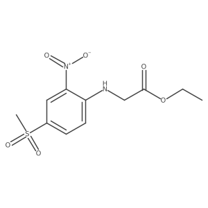 Ethyl 2-[(4-methanesulfonyl-2-nitrophenyl)amino]acetate结构式