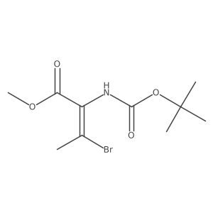 Methyl 3-bromo-2-[[(1,1-dimethylethoxy)carbonyl]amino]-2-butenoate Structure