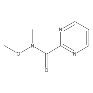N-Methoxy-N-methylpyrimidine-2-carboxamide结构式
