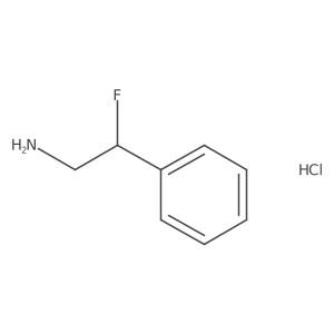2-Fluoro-2-phenylethan-1-amine hydrochloride结构式