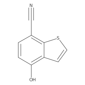 4-Hydroxy-1-benzothiophene-7-carbonitrile结构式