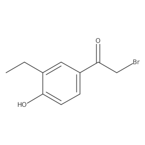 2-Bromo-1-(3-ethyl-4-hydroxyphenyl)ethanone Structure