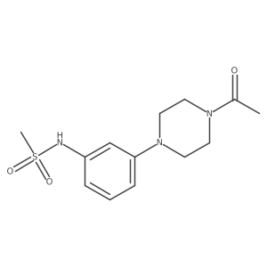 N-[3-(4-Acetyl-1-piperazinyl)phenyl]methanesulfonamide Structure