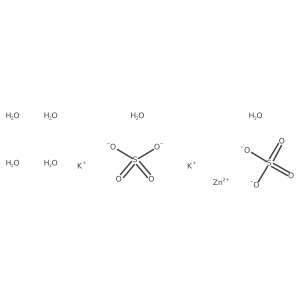 Potassium zinc sulfate hexahydrate Structure