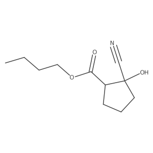 Butyl (1R,2S)-2-cyano-2-hydroxycyclopentane-1-carboxylate Structure