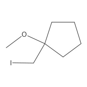 1-(Iodomethyl)-1-methoxycyclopentane结构式
