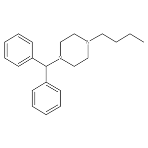 1-Benzhydryl-4-butylpiperazine Structure