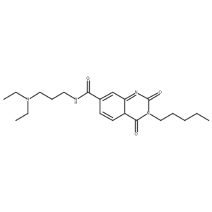 N-[3-(diethylamino)propyl]-2,4-dioxo-3-pentyl-4aH-quinazoline-7-carboxamide Structure