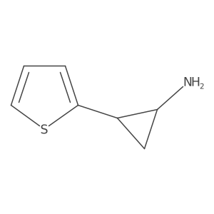 Cyclopropanamine, 2-(2-thienyl)- Structure