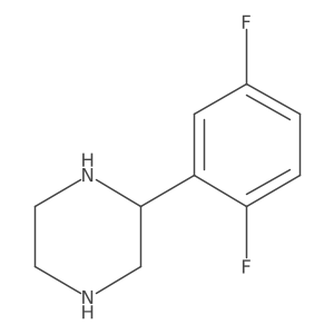 2-(2,5-Difluorophenyl)piperazine Structure