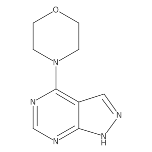 4-(1H-pyrazolo[3,4-d]pyrimidin-4-yl)morpholine结构式