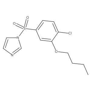 1-(3-butoxy-4-chlorobenzenesulfonyl)-1H-imidazole结构式