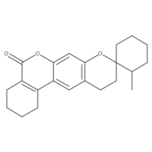 2'-methyl-1,2,3,4,10,11-hexahydro-5H-spiro[benzo[c]pyrano[3,2-g]chromene-9,1'-cyclohexan]-5-one Structure