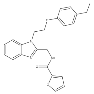 N-({1-[2-(4-ethylphenoxy)ethyl]-1H-1,3-benzodiazol-2-yl}methyl)furan-2-carboxamide Structure