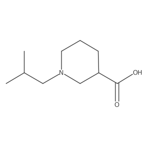 1-Isobutylpiperidine-3-carboxylic acid Structure